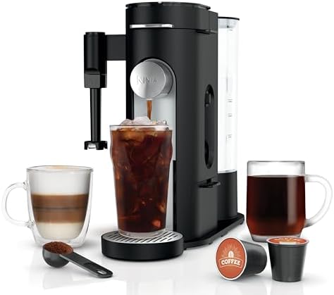 Ninja Single Serve Coffee Maker - Combo Machine, K-Cup Pods and Grounds